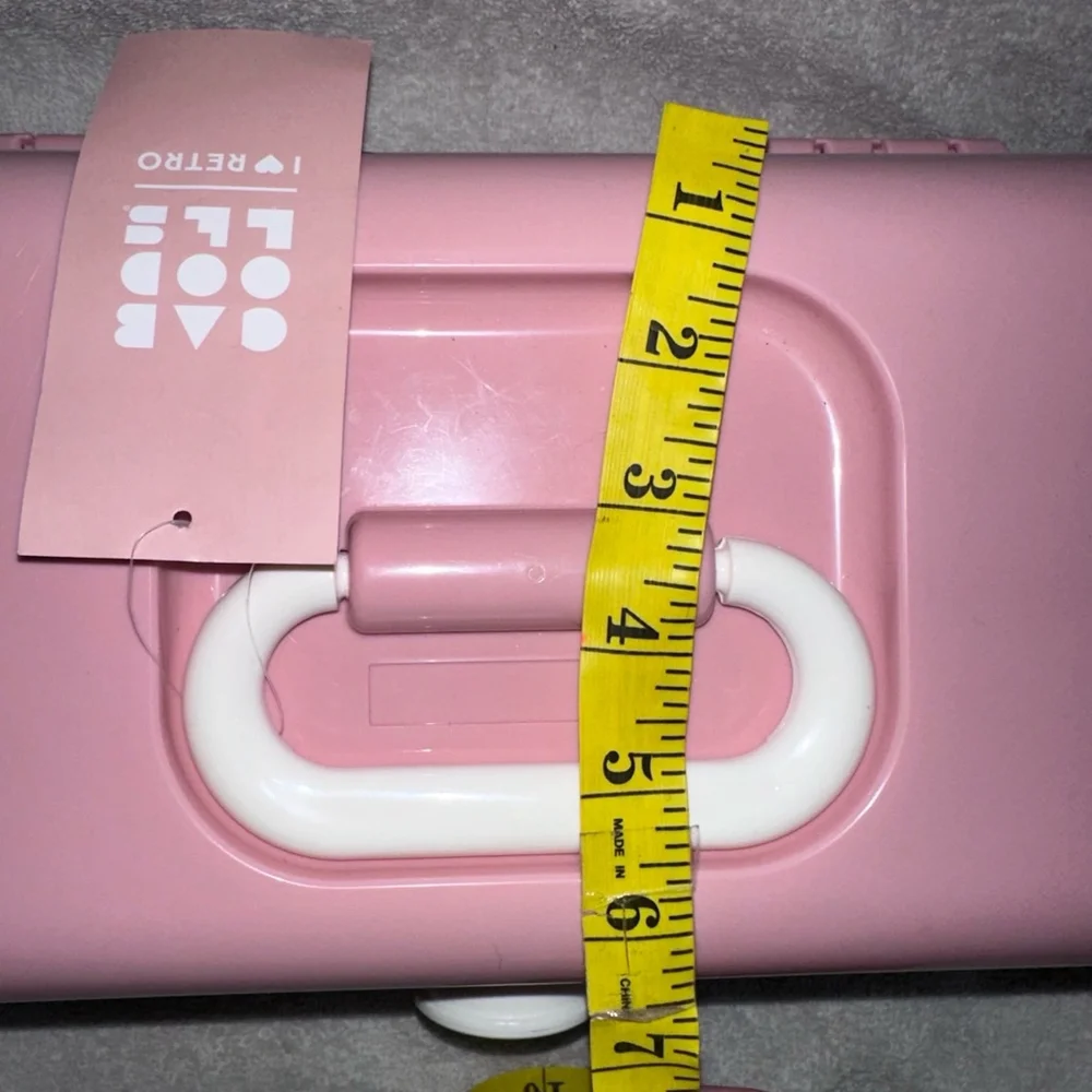 NWT Caboodles 5626 Classic on The Go Girl I Love Retro Millennial Pink Case
